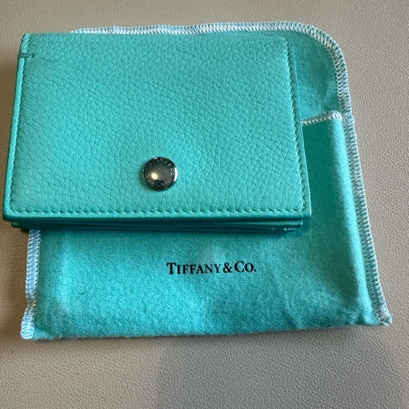Tiffany card wallet -calf skin blue - Picture 5 of 9
